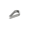 Cuello/ Guardacabo/ Rozadera para Cable de 1/4" de Acero Galv. por Inmersión