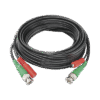 Cable Coaxial Armado con Conector BNC (Video) y Alimentación / Longitud de 5 mts /, Optimizado para Cámaras 4K / Uso en Interior