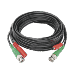 Cable Coaxial Armado con Conector BNC (Video) y Alimentación / Longitud de 5 mts /, Optimizado para Cámaras 4K / Uso en Interior