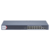Switches De 16 Puertos PoE Gigabit y 2 Puertos De Fibra Óptica Gigabit. 16 Canales IP / Estándar IEEE 802.3at/af