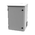 Gabinete de Exterior con Rack de 19" de 16U con Ventiladores y Termostato (Montaje a poste o torre se vende por separado).