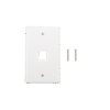 Placa de pared de 1 puerto, Keystone, Color Blanco