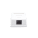 Caja de pared con 1 puerto Keystone, incluye Jack Cat5e