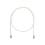 Cable de parcheo UTP Categoría 5e, con plug modular en cada extremo - 1 m. - Blanco mate