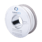 Bobina de 152 m para salidas de audio como bocinas, calibre 18 en 2 hilos de color blanco, Tipo CCA