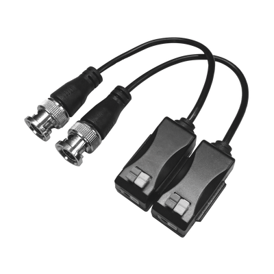 Kit de Transceptores (Baluns) Hasta 200m en 4K , TurboHD HD-TVI / HD-CVI / AHD / CVBS / COAXITRON / AUDIO POR COAXITRON / Menu OSD / Cable RF Blindado . Calidad PREMIUM
