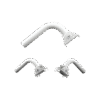 Montaje universal flexible para instalación en poste o pared, compatible con equipos Ubiquiti, Mimosa, Cambium y Altai