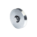 (300V-100) - Rueda con Ranura en "V" Ø 98 / Para Puertas Corredizas / Peso de Arrastre 220 Kg (el Doble con las 2 Ruedas) / Acero C-40