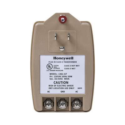 Transformador de 16.5Vca 40VA / Compatible con Paneles de Alarma