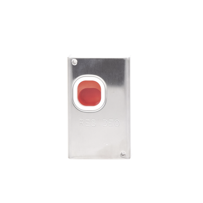 Boton de Emergencia para Paneles de Alarma de Intrusión / Cubierta Metálica / No requiere Alimentación / Compatible con paneles Vista 32/50P/128/250