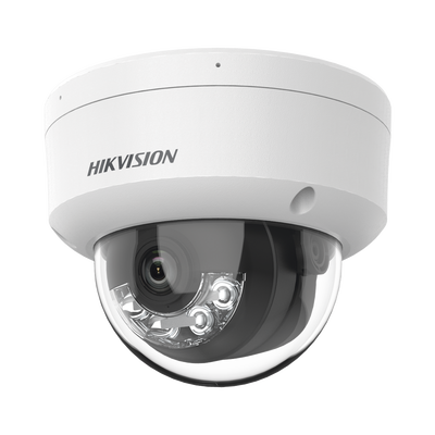 DOMO IP 6 MP / LENTE 2.8 MM / 30 MTS IR EXIR / 20 MTS LUZ BLANCA / MIC INTEGRADO / IP67 / IK08 / H.265+ / ACUSENSE LITE