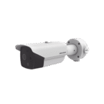 Bala IP Dual / Térmica 6.2 mm (160 x 120) / Óptico 8 mm (4 Megapixel) / DETECCIÓN DE PERSONAS 183 m /40 mts IR / Micro SD 32 GB Incluida / Exterior IP67 / PoE / Termométrica / Detección de Temperatura / Sirena y Luz Inte