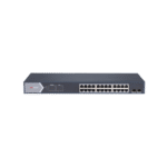 Switch Gigabit PoE+ / Administrable / 24 puertos 10/100/1000 Mbps PoE+ / 2 puertos SFP / configuración remota desde Hik-ProConnect / PoE hasta 250 metros / 370 W