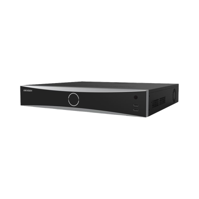 NVR 12 Megapixel (4K) / 32 canales IP / AcuSense (Evita Falsas Alarmas) / Reconocimiento Facial / 4 Bahías de Disco Duro / HDMI en 4K / Alarmas I/O