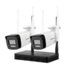KIT 2 Cámaras Bala 4 Megapíxeles / 1 Grabadora Wi-Fi / Hasta 512 GB de…