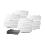 Kit de 4 Puntos de Accesso Omada doble banda 802.11ac, MU-MIMO, PoE af y PoE Pasivo, soporta hasta 100 clientes, hasta 1750 Mbps + Controladora OC200