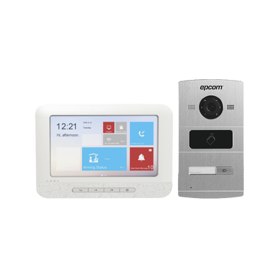 KIT Video Portero IP / pantalla Touch screen 7" / P2P / Apertura de puerta desde monitor y App.