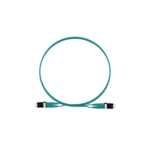 Jumper de Fibra Optica Multimodo 50/125 OM4, LC-LC Duplex, LSZH, Color Aqua, 2 Metros