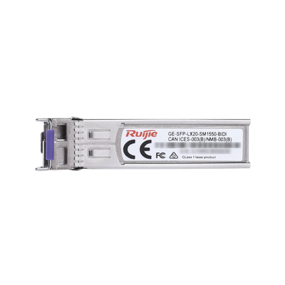 Módulo transceptor GE-SFP-LX20-SM1550-BIDI 1000BASE-LX SFP 1550nm-TX/1310nm-RX 20-km DDM Simplex LC SMF