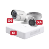 Kit de CCTV 2 Megapíxeles / Incluye Grabadora de 8 Canales / Cámara Turret / Cámara Bala