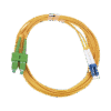 Jumper de Fibra Óptica Monomodo 9/125 LC/UPC-SC/APC, PVC, 2.0 mm, Dúplex, amarillo, 3 metros
