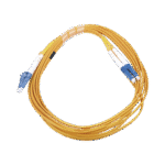 Jumper de Fibra Óptica Monomodo 9/125 LC/UPC-LC/UPC, PVC, 2.0 mm, Dúplex, amarillo, 3 metros