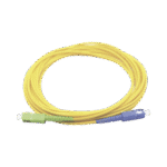 Jumper de Fibra Óptica Monomodo SC/UPC SC/APC Simplex, color amarillo 1 metro