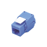 Módulo Jack Keystone Cat5e (toolless), con terminación en ángulo 180 º Color Azul, Compatible con Faceplate y Patchpanel Linkedpro