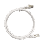 Patch Cord Cat6A 10G blindado 3.0M ( 9.84 ft ) BLANCO