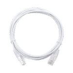 Cable de Parcheo Slim UTP Cat6 - 3 m Blanco Diámetro Reducido (28 AWG)