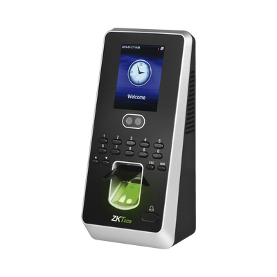 Terminal multimedia con Reconocimiento Facial / Teclado / Huella / Hasta 400 Rostros y 1,000 Huellas