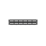 Panel de Parcheo Modular Keystone (Sin Conectores), de 48 Puertos, Identificación con Etiqueta Adhesiva, 2UR