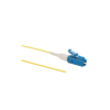 Pigtail de Fibra Óptica LC Simplex, Monomodo OS2 9/125, 900um, Color Amarillo, 1 Metro