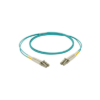Jumper de Fibra Óptica NetKey de 2 Fibras OM4, Chaqueta Riser 2.0 mm, LC Dúplex a LC Dúplex, 2 Metros