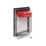 Protector de Policarbonato Super Resistente para Palanca de Incendio, sin Sirena y Texto en Español