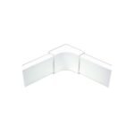Esquinero interior blanco de PVC auto extinguible, para canaleta PT48 (6120-01002