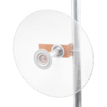 Antena direccional de alta resistencia la viento, Ganancia de 34 dBi, frecuencia (4.9 - 6.5 GHz), Conectores SMA, Polarización doble, incluye montaje para torre o mástil