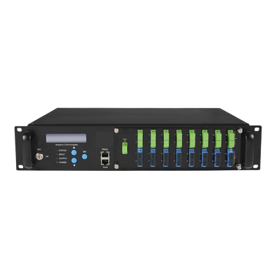 Amplificador Optico EDFA de 16 Puertos PON 1550nm con WDM de 22 dBm