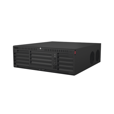 NVR 8K Megapixel / 64 canales IP / Soporta Cámaras con AcuSense / 16 Bahías de Disco Duro / 2 Tarjetas de Red / Soporta RAID con Hot Swap / HDMI en 8K / Soporta POS