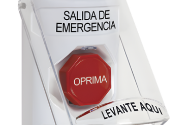 Botón de Salida de Emergencia con Tapa Protectora de Policarbonato…