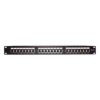 Panel de parcheo de impacto Blindado (STP) de 24 puertos Cat5e, 19in |…