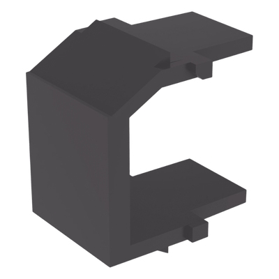 Módulo de tapa ciega (Inserto Ciego), Tipo Keystone, Color Negro |…