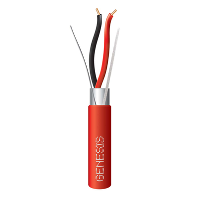 Carrete de Cable 2 x 16 AWG FPLR para Incendio y Voceo / 305 mts / Resistente a la Luz Solar / Con Blindaje / Uso Interior