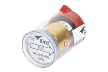 Elemento de 50 Watt en linea 7/8" para Wattmetro BIRD 43 en Rango de Frecuencia de 100 a 250 MHz.