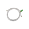 Jumper Coaxial con Cable Tipo RG-6 en Color Blanco de 9.14 Metros de Longitud y Conectores F Macho en Ambos Extremos. 75 Ohm de Impedancia.