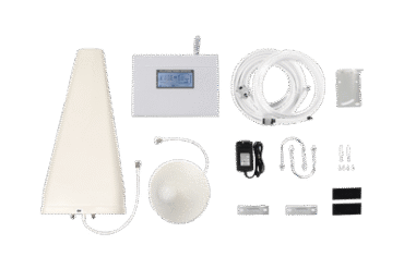 Kit Amplificador de Señal Celular 4G, 3G, 2G y VOZ. Soporta Múltiples Operadores, Dispositivos y Tecnologías Simultáneamente. Tribanda. Mejora la señal en interiores de Hasta 500 metros cuadrados.