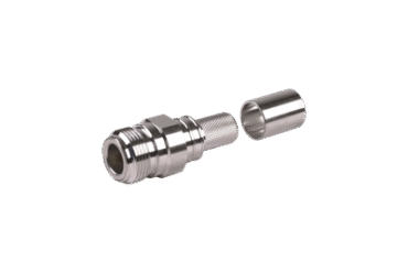 Conector N Hembra Plegable con Pin Cautivo para cables RG8 LMR-400