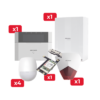 Kit de Alarma Ax Hybrid Pro de 64 Zonas / Incluye Panel / Comunicador 3G/4G / Sirena Estrobo / Teclado Programador y 4 Detector PIR