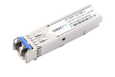 Transceptor SFP (Mini-Gbic) / Monomodo / 1.25 Gbps de velocidad / Conectores LC Dúplex / Hasta 3 km de Distancia