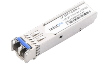 Transceptor SFP (Mini-Gbic) / Monomodo / 1.25 Gbps de velocidad / Conectores LC Dúplex / Hasta 5 km de Distancia